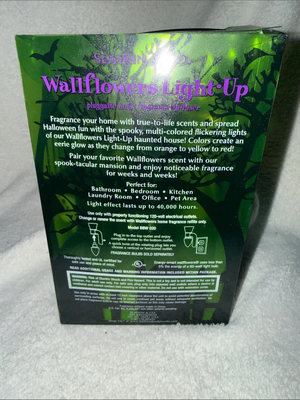 Bath & Bodysorks wallflowers light